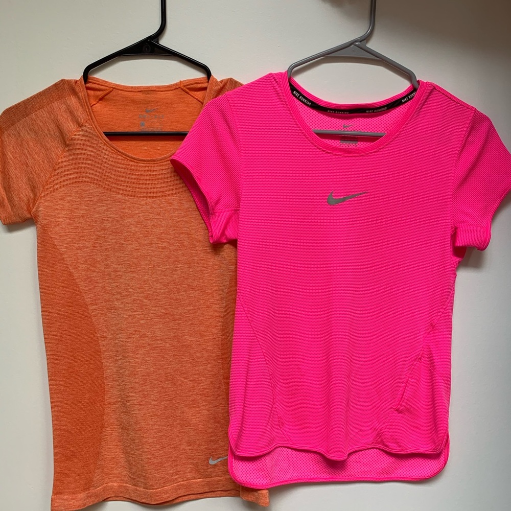 Nike neon workout tops sz. small